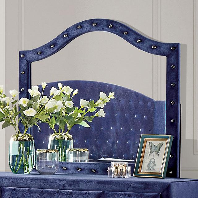 Alzire Black & Blue Mirror - California Furniture (Coachella, CA)