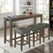 Caerleon 3 & 4 Piece Counter Ht. Set Gray & Blue - California Furniture (Coachella, CA)