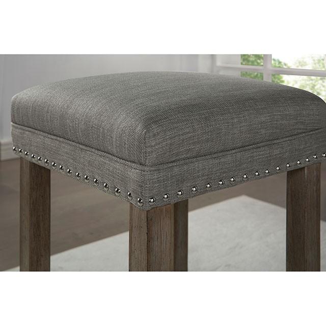 CAERLEON 4 Pc. Counter Ht. Table Set, Wire-brushed Gray - California Furniture (Coachella, CA)