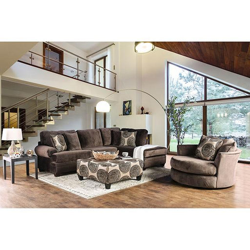 Bonaventura Brown Sectional - California Furniture (Coachella, CA)