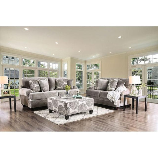 Bonaventura Gray/Pattern Sofa - California Furniture (Coachella, CA)