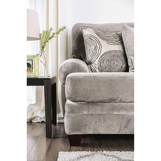 Bonaventura Gray/Pattern Sofa - California Furniture (Coachella, CA)