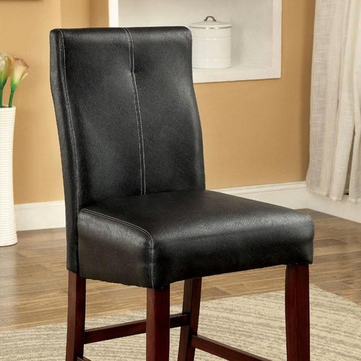 BONNEVILLE II Brown Cherry/Black Counter Ht. Chair (2/CTN) - California Furniture (Coachella, CA)