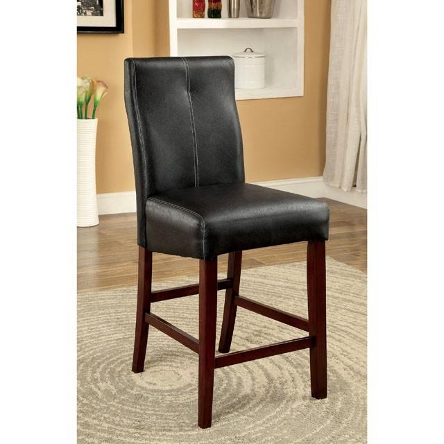 BONNEVILLE II Brown Cherry/Black Counter Ht. Chair (2/CTN) - California Furniture (Coachella, CA)