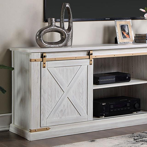 BORREGO TV Stand, Antique White - California Furniture (Coachella, CA)