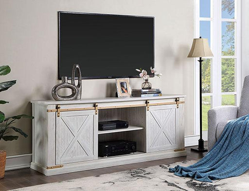 BORREGO TV Stand, Antique White - California Furniture (Coachella, CA)