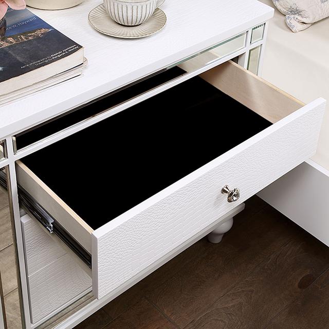 BRACHIUM Night Stand, White - California Furniture (Coachella, CA)
