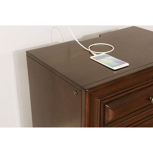 Brandt Brown Cherry Night Stand - California Furniture (Coachella, CA)