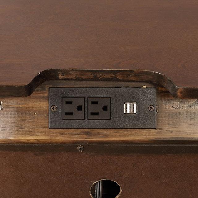 Brandt Brown Cherry Night Stand - California Furniture (Coachella, CA)