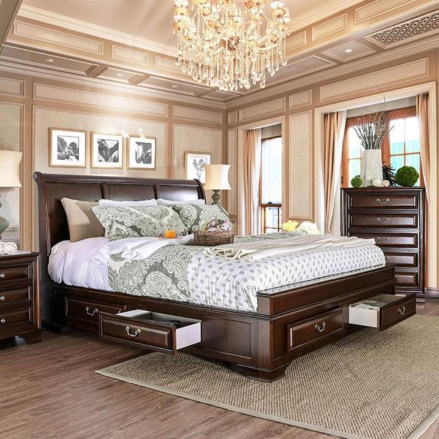 Brandt Bed Chrome & Gray - California Furniture (Coachella, CA)