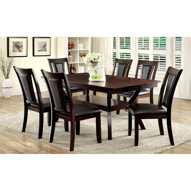 BRENT Dark Cherry/Espresso Side Chair (2/CTN) - California Furniture (Coachella, CA)