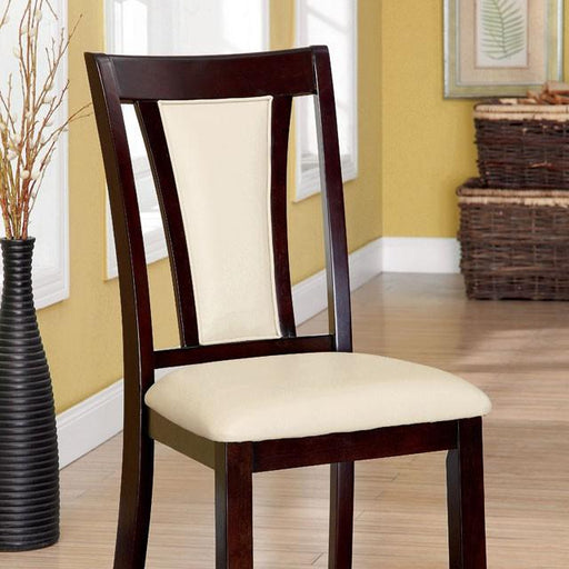 BRENT Dark Cherry/Ivory Side Chair (2/CTN) - California Furniture (Coachella, CA)