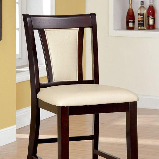BRENT II Dark Cherry/Ivory Counter Ht. Chair (2/CTN) - California Furniture (Coachella, CA)
