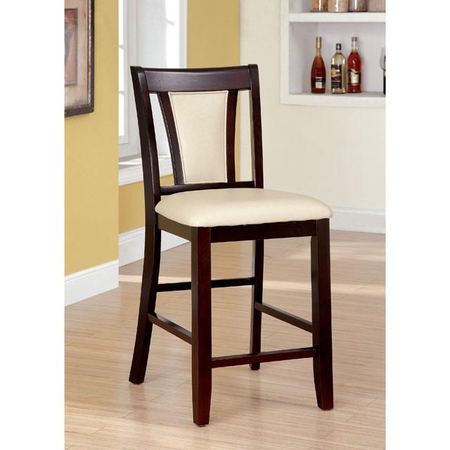 BRENT II Dark Cherry/Ivory Counter Ht. Chair (2/CTN) - California Furniture (Coachella, CA)