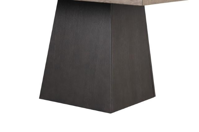 Broager 5 Pc Dining Table Set (White Caster Chairs) Walnut - California Furniture (Coachella, CA)