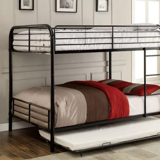 BROCKET Black Metal Full/Full Bunk Bed - California Furniture (Coachella, CA)