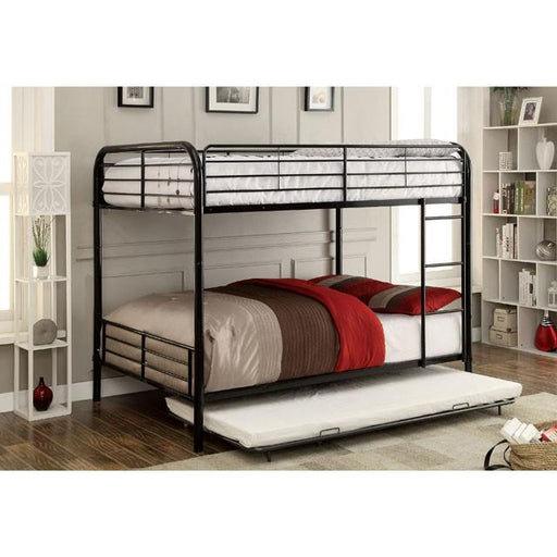 BROCKET Black Metal Full/Full Bunk Bed - California Furniture (Coachella, CA)