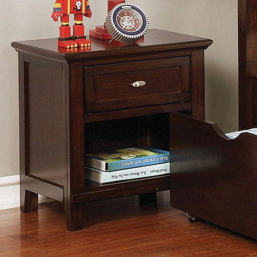 Brogan Brown Cherry Night Stand - California Furniture (Coachella, CA)