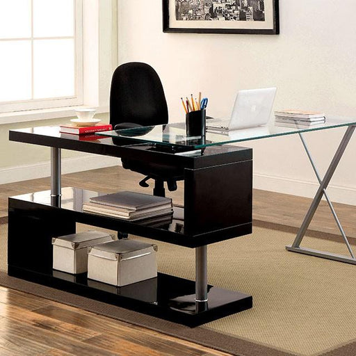BRONWEN Black Desk - California Furniture (Coachella, CA)