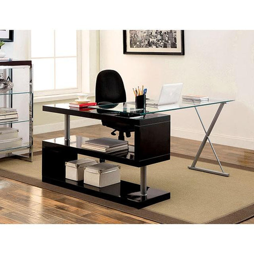 BRONWEN Black Desk - California Furniture (Coachella, CA)