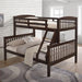 Brookings Twin/Full Bunk Bed White, Brown & Black - California Furniture (Coachella, CA)