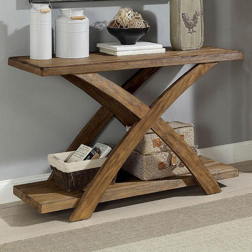 Bryanna Antique Light Oak Sofa Table - California Furniture (Coachella, CA)