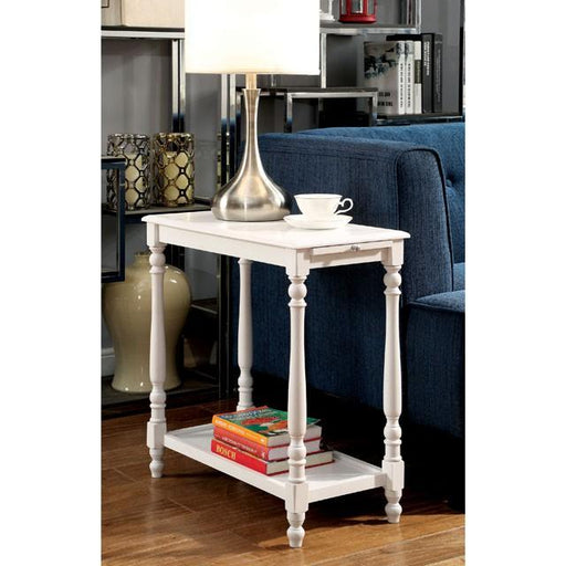 DEERING White Side Table - California Furniture (Coachella, CA)