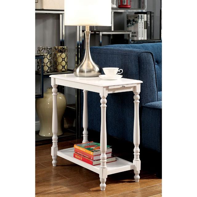 DEERING White Side Table - California Furniture (Coachella, CA)