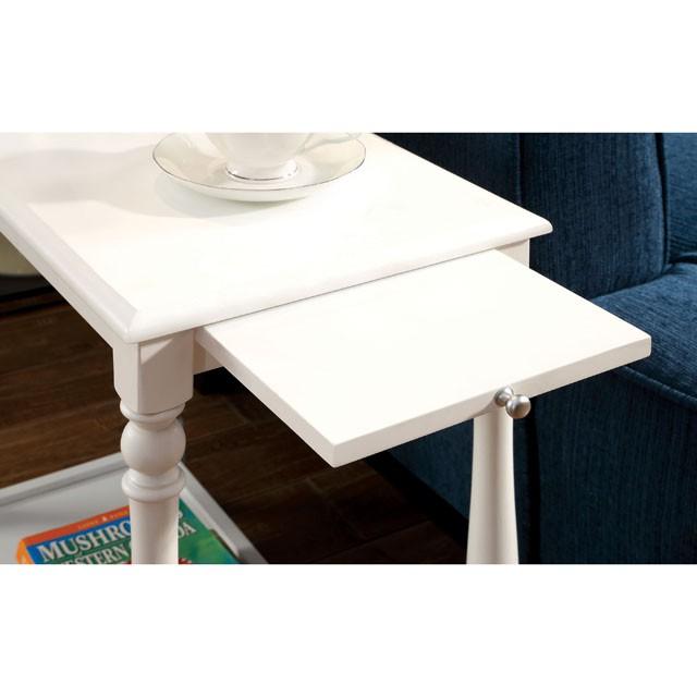 DEERING White Side Table - California Furniture (Coachella, CA)