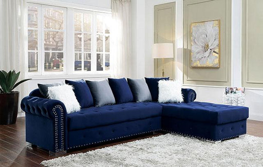 WILMINGTON Sectional, Blue - California Furniture (Coachella, CA)