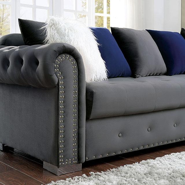 WILMINGTON Sectional, Gray - California Furniture (Coachella, CA)