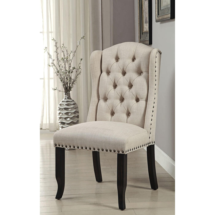 Wingback Chair, Beige (2/CTN) - California Furniture (Coachella, CA)