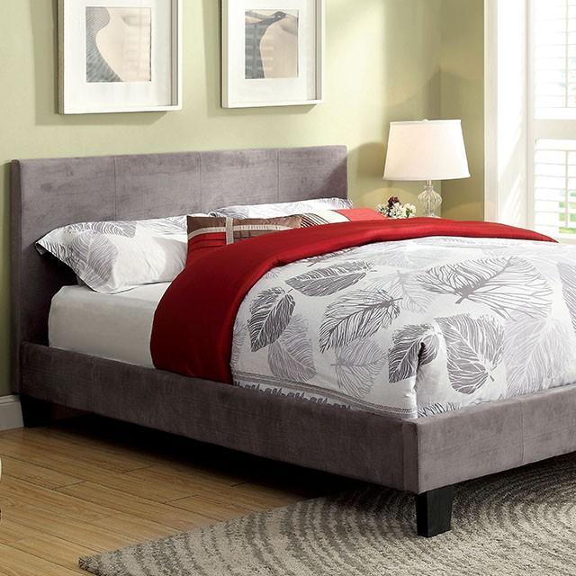 Winn Park Bed Espresso, Velvet, & White - California Furniture (Coachella, CA)