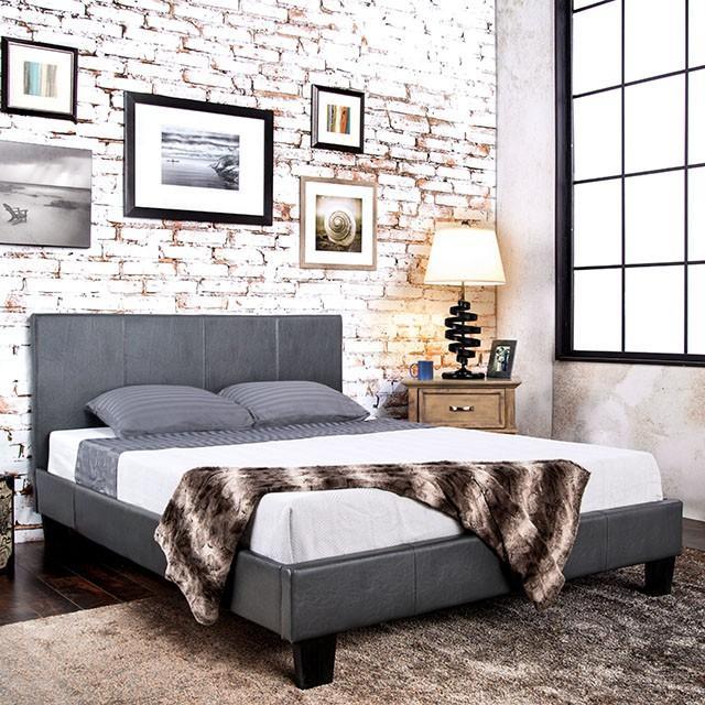 Winn Park Bed Espresso, Velvet, & White - California Furniture (Coachella, CA)