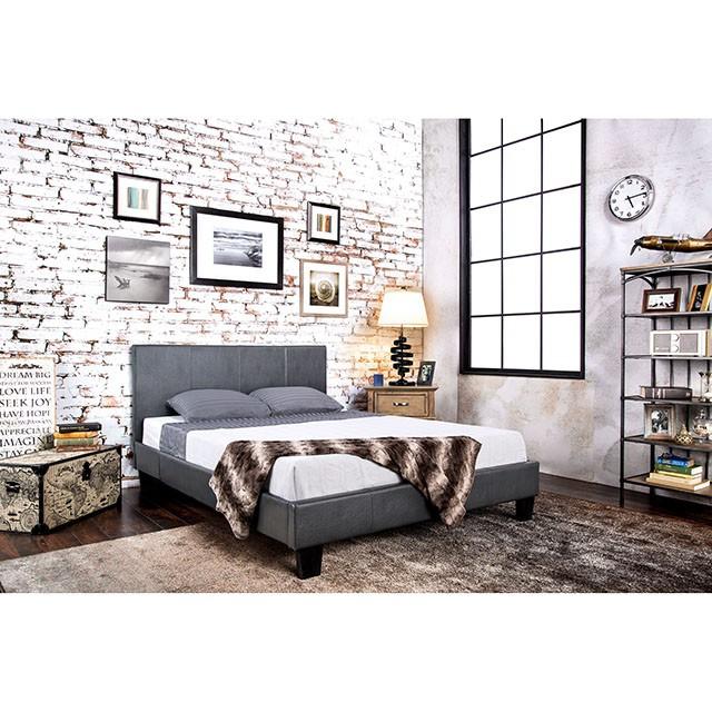 Winn Park Cal.King, E.King, Twin, & Full Bed Chrome, Gray, Brown, & Chrome - California Furniture (Coachella, CA)