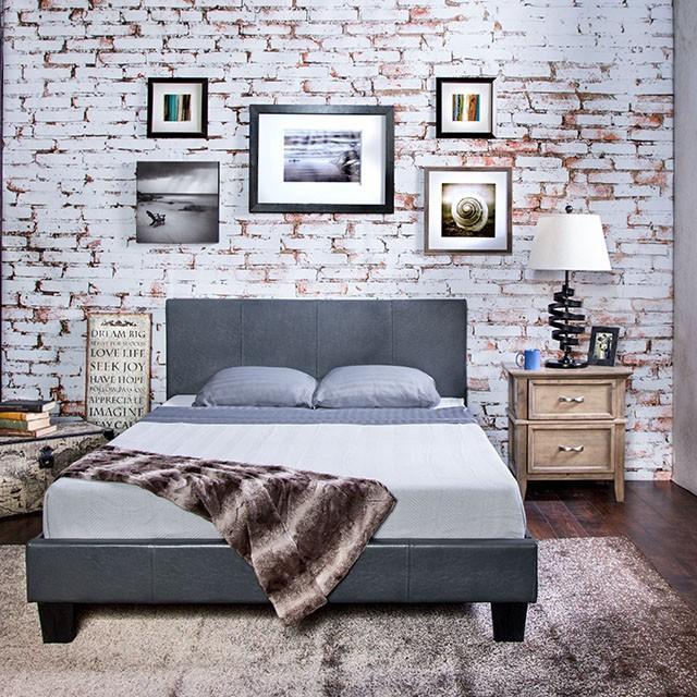 Winn Park Cal.King, E.King, Twin, & Full Bed Chrome, Gray, Brown, & Chrome - California Furniture (Coachella, CA)