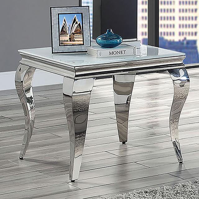 WETZIKON End Table, White - California Furniture (Coachella, CA)