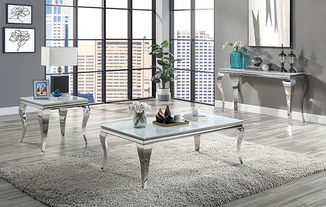 WETZIKON End Table, White - California Furniture (Coachella, CA)
