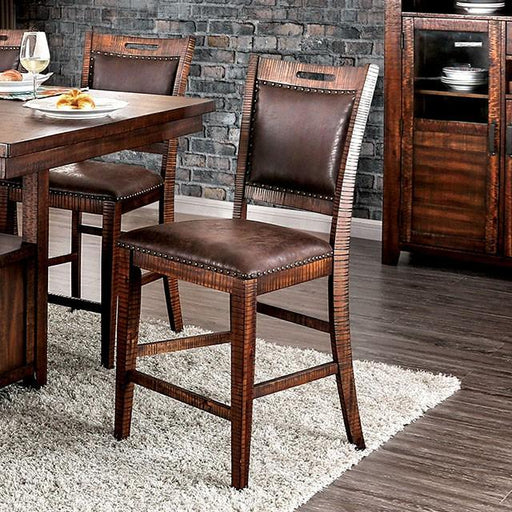 Wichita Light Walnut Counter Ht. Chair (2/CTN) - California Furniture (Coachella, CA)