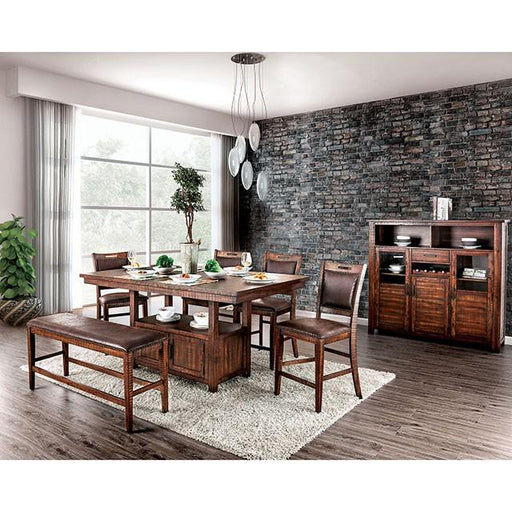 Wichita Light Walnut Counter Ht. Table - California Furniture (Coachella, CA)