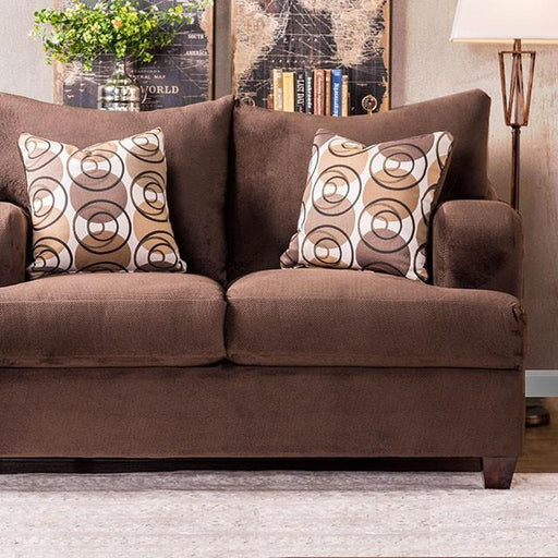 WESSINGTON Chocolate Love Seat - California Furniture (Coachella, CA)