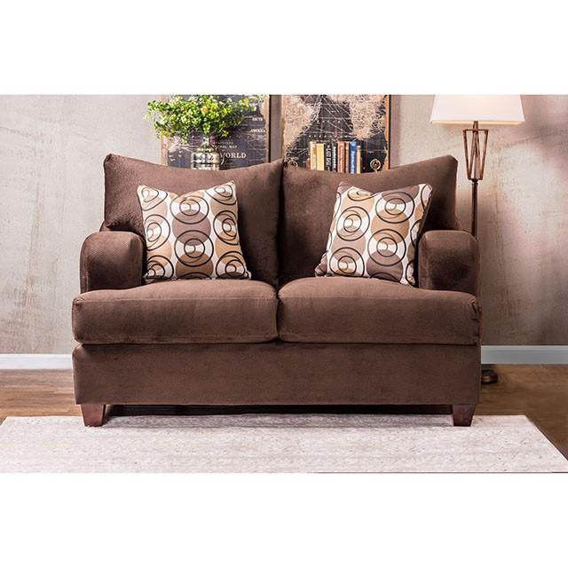WESSINGTON Chocolate Love Seat - California Furniture (Coachella, CA)