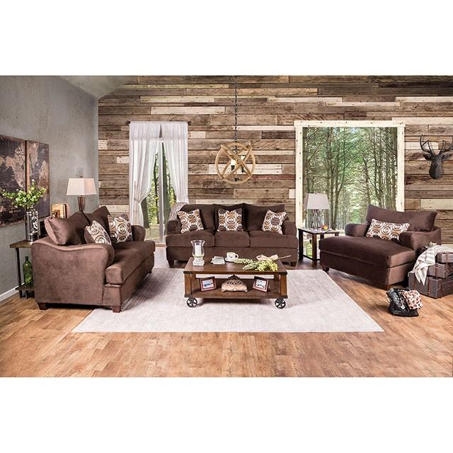 WESSINGTON Chocolate Love Seat - California Furniture (Coachella, CA)
