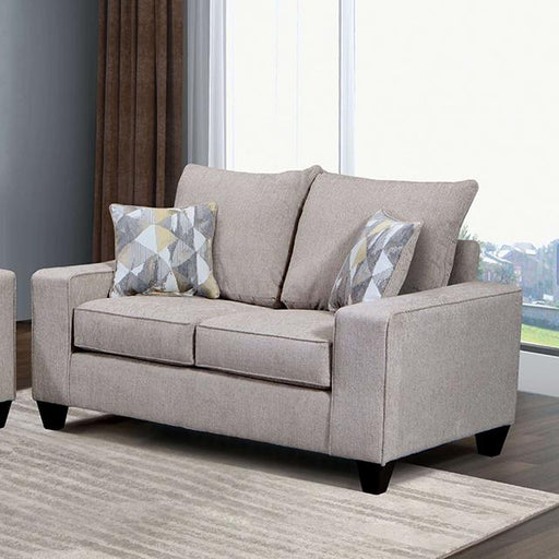 WEST ACTION Loveseat, Beige - California Furniture (Coachella, CA)