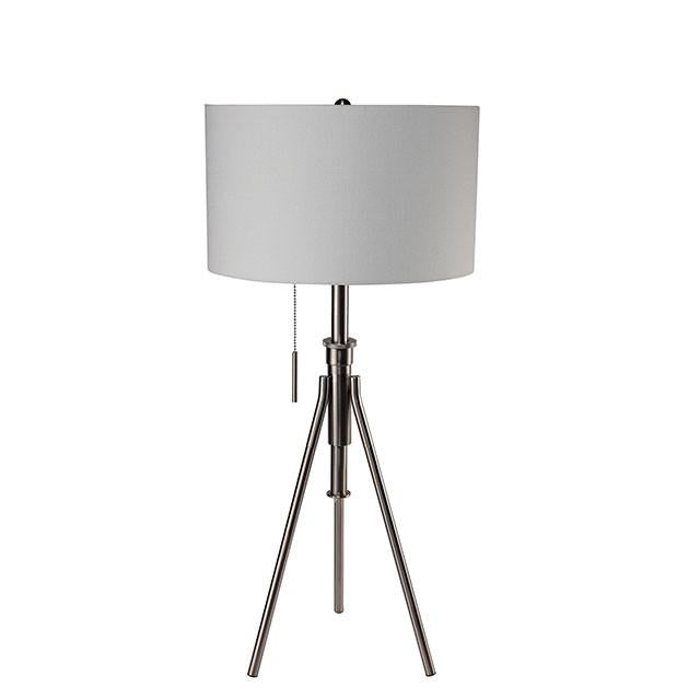 Zaya Brushed Steel Table Lamp - California Furniture (Coachella, CA)