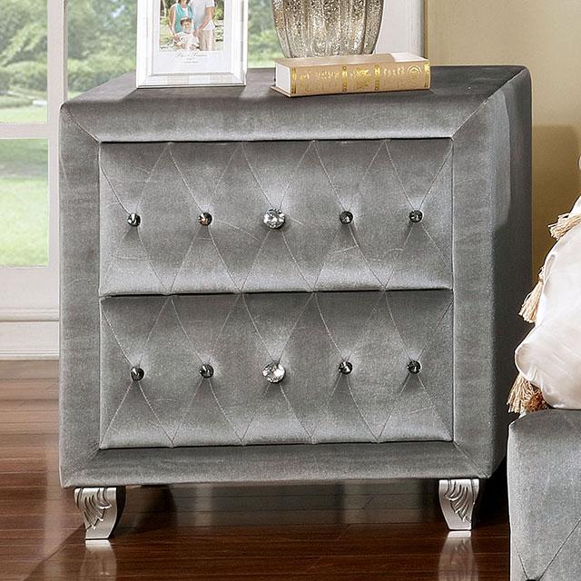 Alzir Night Stand Gray - California Furniture (Coachella, CA)
