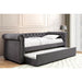 LEANNA Gray Daybed w/ Trundle, Gray - California Furniture (Coachella, CA)
