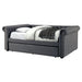 LEANNA Gray Daybed w/ Trundle, Gray - California Furniture (Coachella, CA)