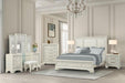 Stella Mia E.King & Queen Bed White & White - California Furniture (Coachella, CA)