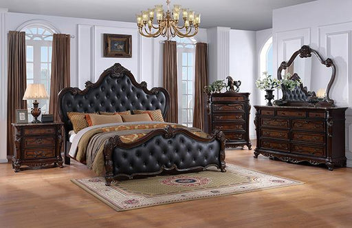 Ventresca 4 & 5 Piece Queen Bedroom Set White & Chrome - California Furniture (Coachella, CA)